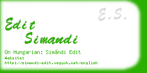 edit simandi business card
